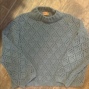 POL Textured Blue Knitwear
